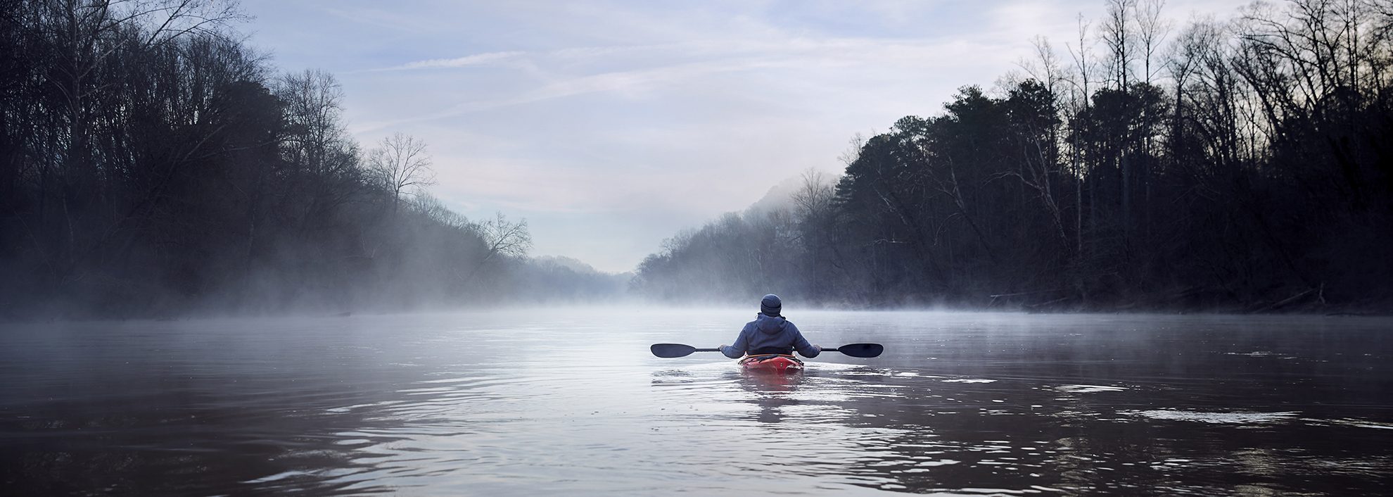 Kayaker on Chattahoochie River